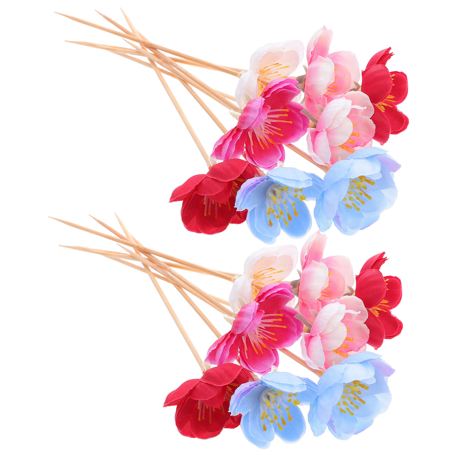 Floral Picks Wood - 100 Pezzi di Eleganti Stuzzicadenti in