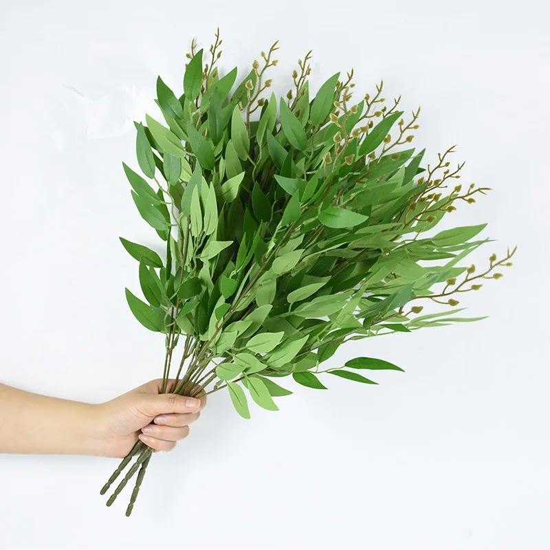Ruscus Stem Faux - Piante artificiali Steli di verdure ruscese