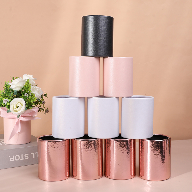 Florist Supply Paper - Set di 4 Mini Scatole Rotonde