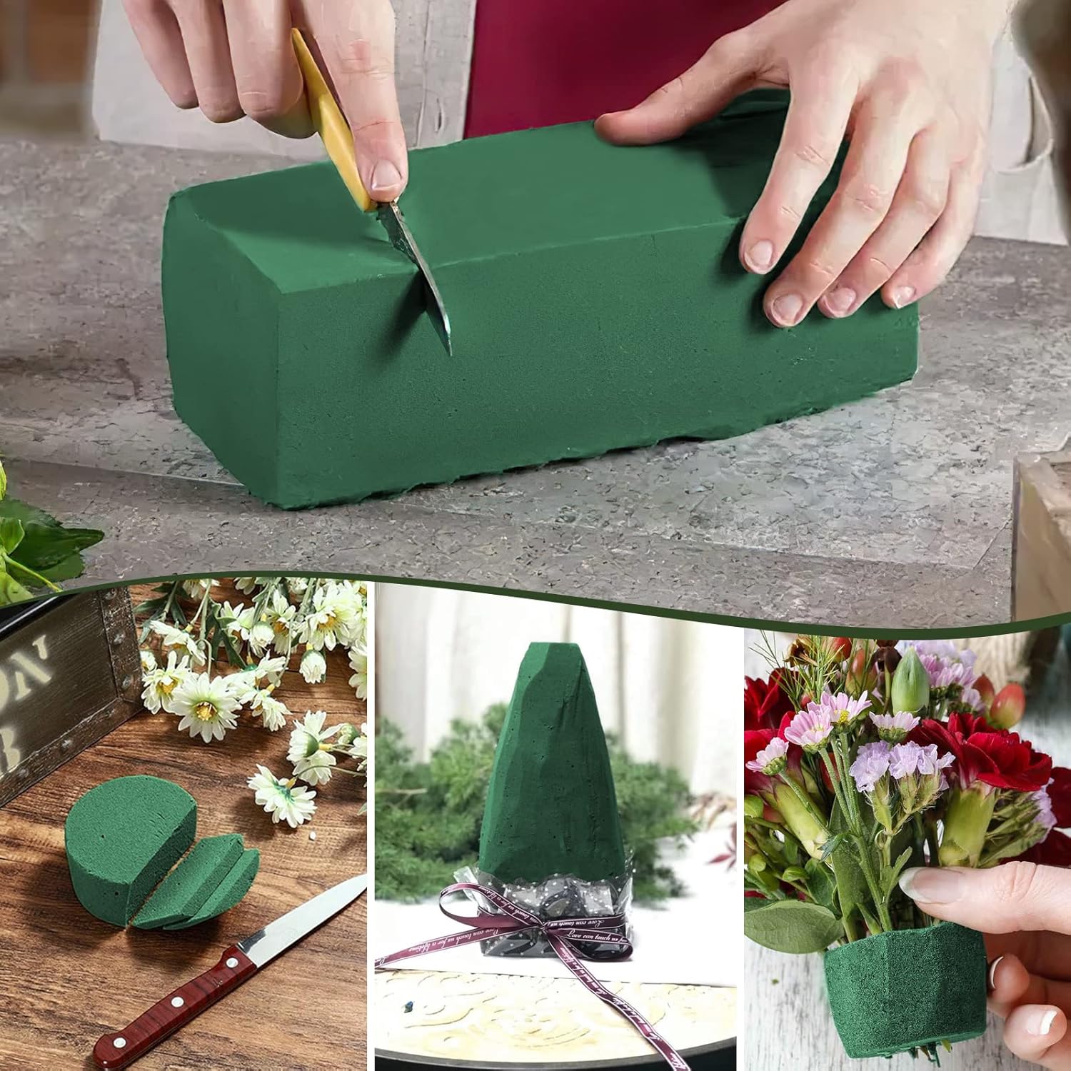 Floral Foam Oasis - Blocco di Spugna Floreale per Composizioni