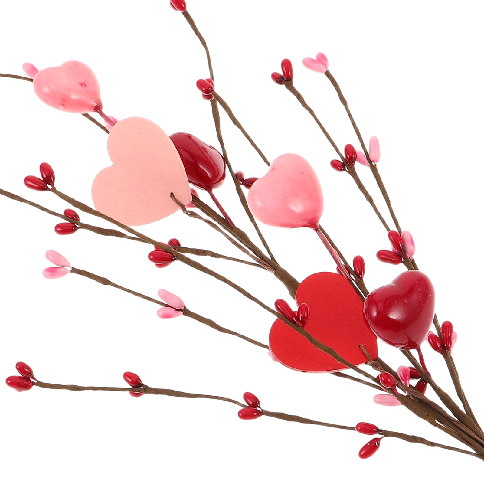 Set di 3 Decorazioni a Forma d - Floral Picks Wood recensione e prezzo