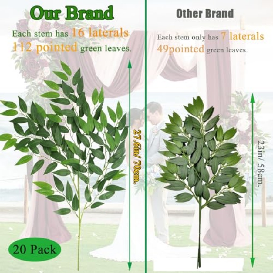 Steli di Ruscus Artificiale It - Ruscus Stem Faux recensione e prezzo