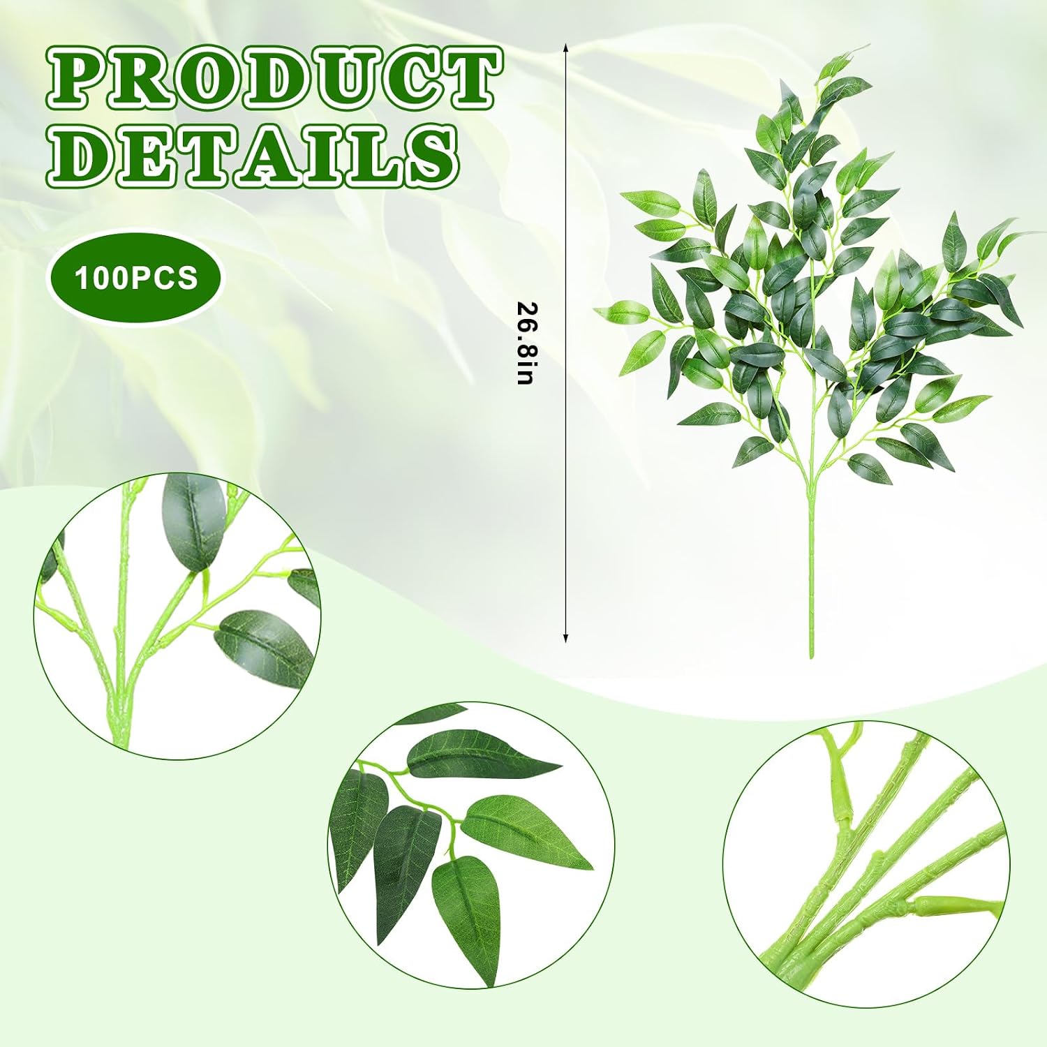 100 Pezzi di Steli Artificiali - Ruscus Stem Faux recensione e prezzo